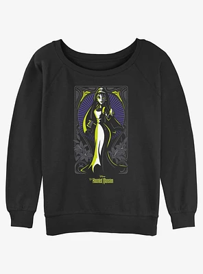 Disney Haunted Mansion Bride Portrait Nouveau Girls Slouchy Sweatshirt