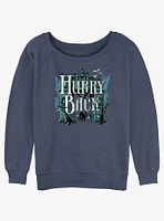 Disney Haunted Mansion Hurry Back Girls Slouchy Sweatshirt