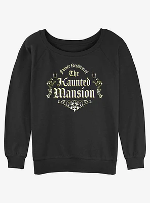 Disney Haunted Mansion Future Resident Girls Slouchy Sweatshirt