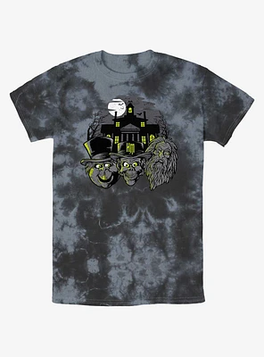 Disney Haunted Mansion Hitchhiking Ghosts Heads Tie-Dye T-Shirt