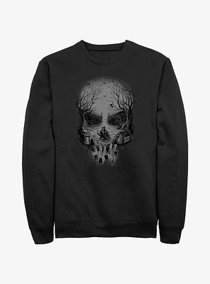 Disney Haunted Mansion Skull Graveyard Ghosts Sweatshirt