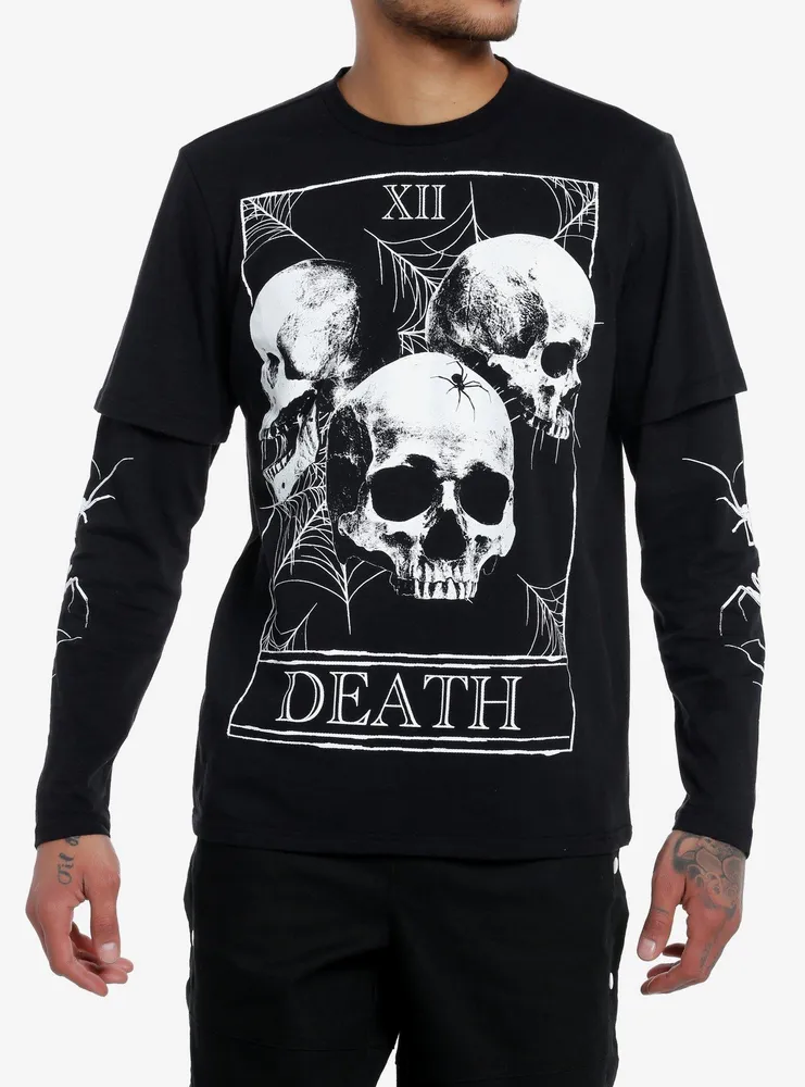 Social Collision® Death Card Twofer Long-Sleeve T-Shirt