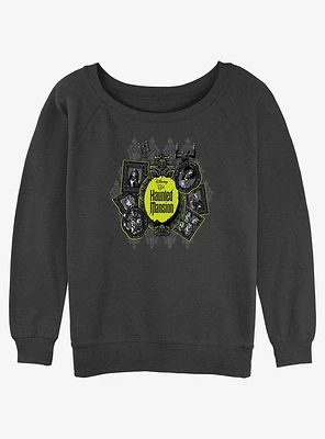 Disney Haunted Mansion Resident Portraits Girls Slouchy Sweatshirt