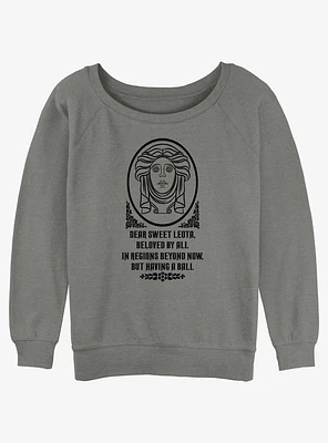 Disney Haunted Mansion Dear Sweet Leota Girls Slouchy Sweatshirt