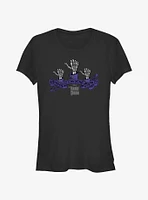 Disney Haunted Mansion Beware Hitchhiking Ghosts Girls T-Shirt