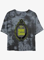 Disney Haunted Mansion Mirror Tie-Dye Girls Crop T-Shirt