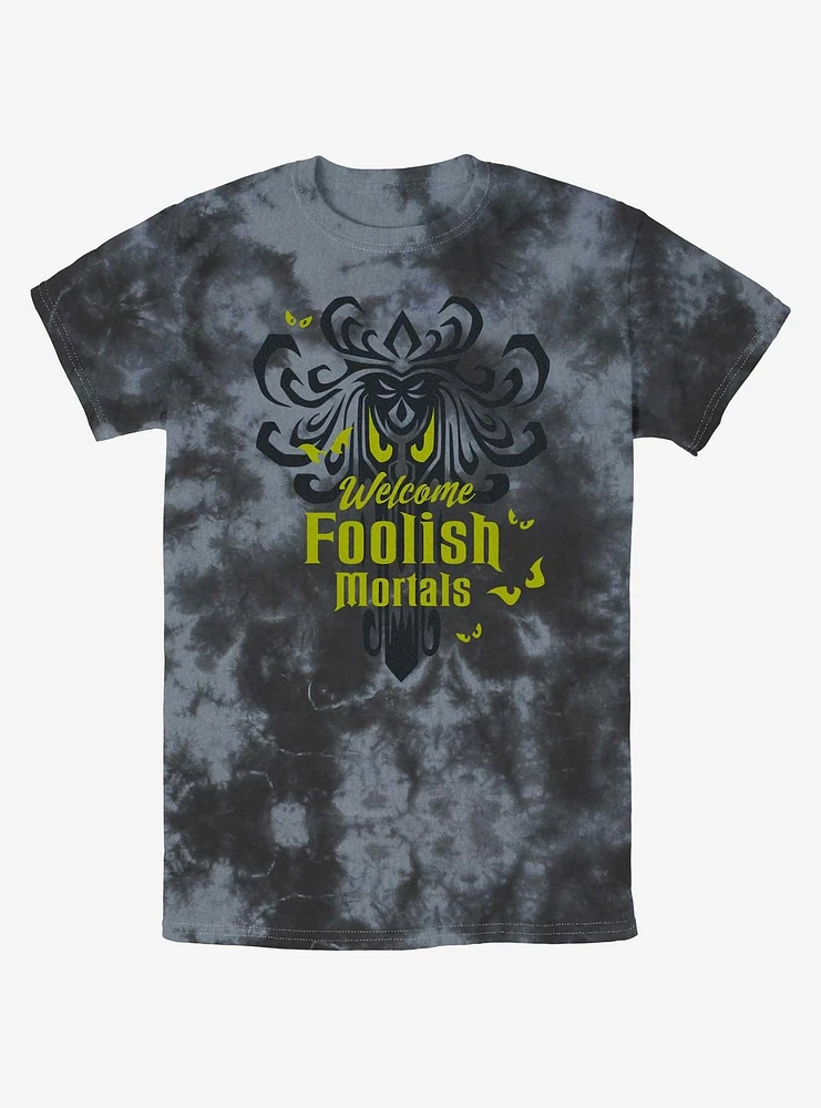 Disney Haunted Mansion Spooky Eyes Welcome Foolish Mortals Tie-Dye T-Shirt