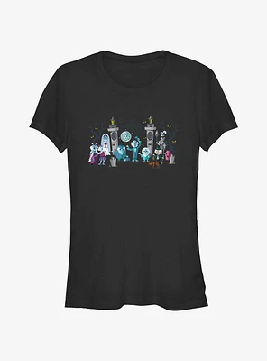 Disney Haunted Mansion Entrance Lineup Girls T-Shirt