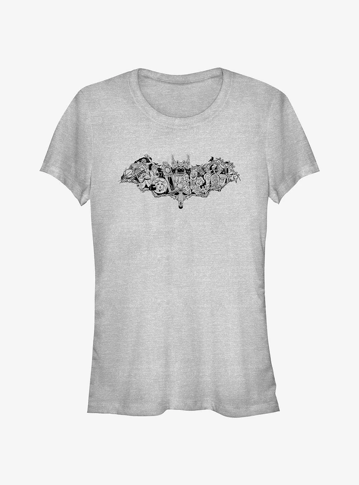 Disney Haunted Mansion Characters Within Bat Girls T-Shirt