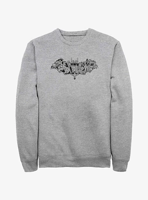 Disney Haunted Mansion Characters Within Bat Sweatshirt