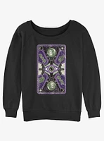 Disney Haunted Mansion Madam Leota Tarot Card Girls Slouchy Sweatshirt