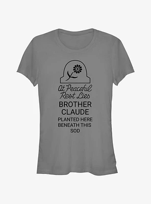 Disney Haunted Mansion Peaceful Rest Lies Brother Claude Girls T-Shirt