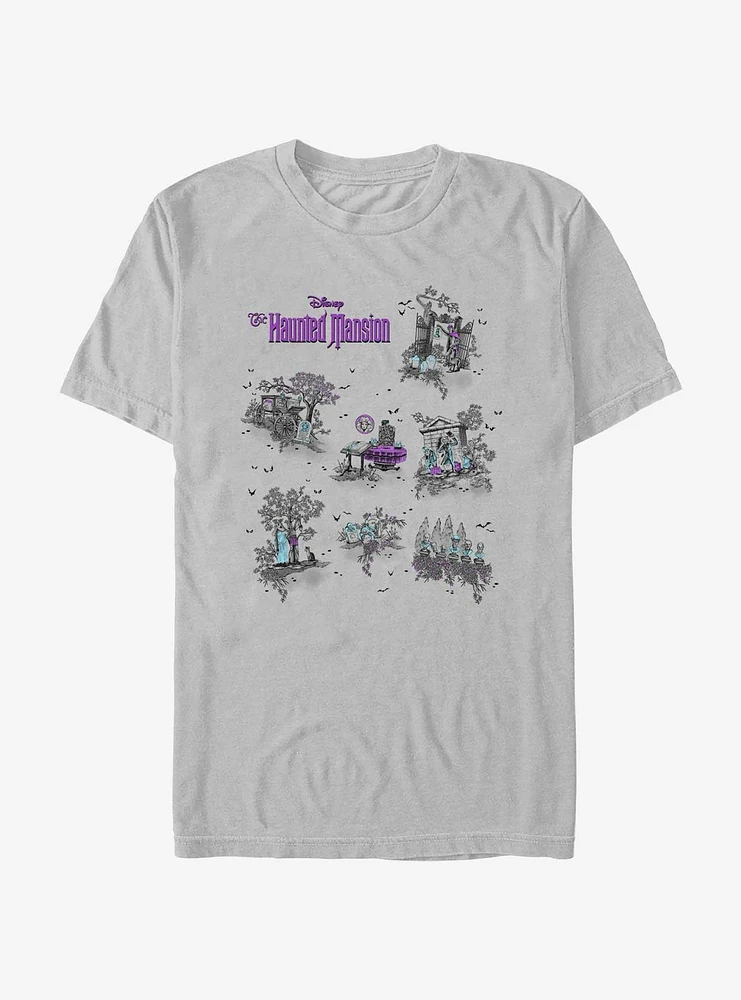 Disney Haunted Mansion Map T-Shirt