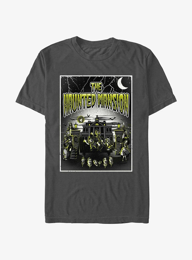 Disney Haunted Mansion Horror Poster T-Shirt Hot Topic Web Exclusive