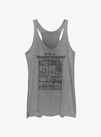 Disney Haunted Mansion Blueprint Girls Tank