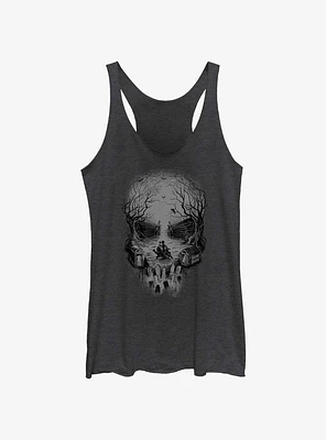 Disney Haunted Mansion Skull Graveyard Ghosts Girls Tank