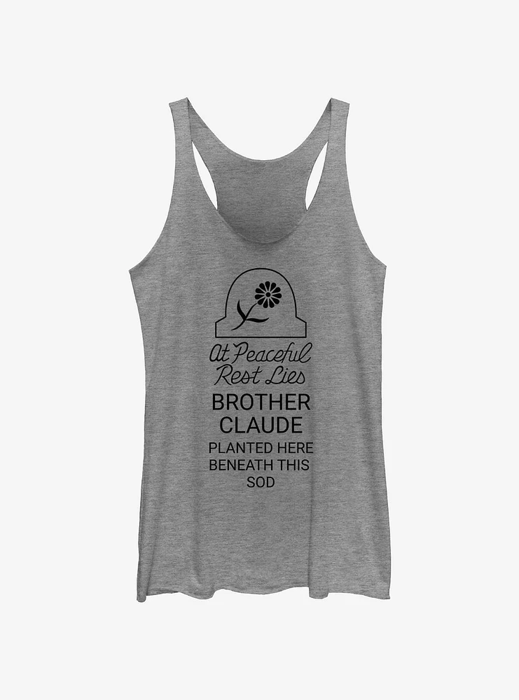 Disney Haunted Mansion Peaceful Rest Lies Brother Claude Girls Tank