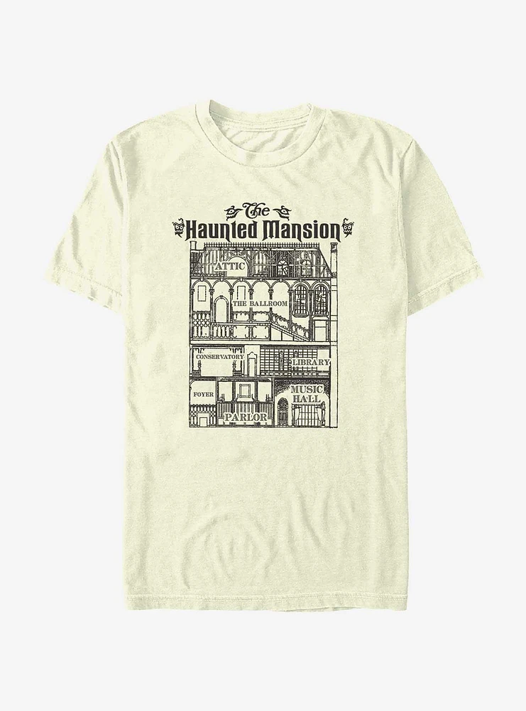 Disney Haunted Mansion Blueprint T-Shirt