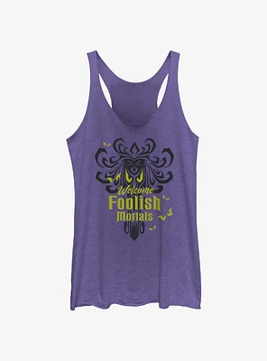 Disney Haunted Mansion Spooky Eyes Welcome Foolish Mortals Girls Tank