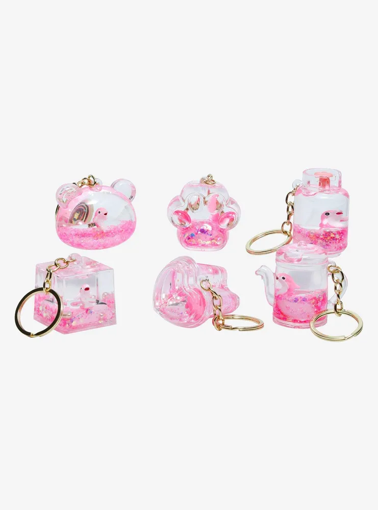 Boxlunch Glitter Pink Floating Fish Blind Bag 3D Keychain