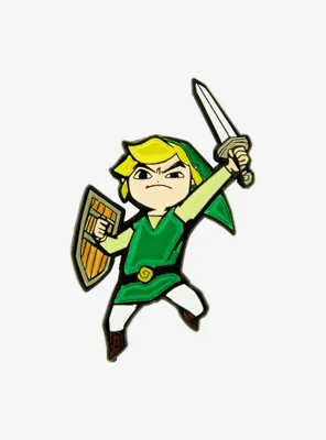 The Legend of Zelda Link Enamel Pin - BoxLunch Exclusive