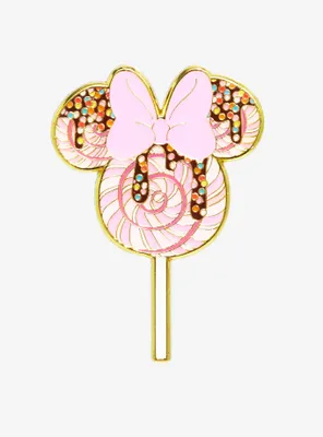 Loungefly Disney Minnie Mouse Pink Lollipop Enamel Pin - BoxLunch Exclusive