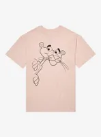 Pink Panther Peeking Outline T-Shirt