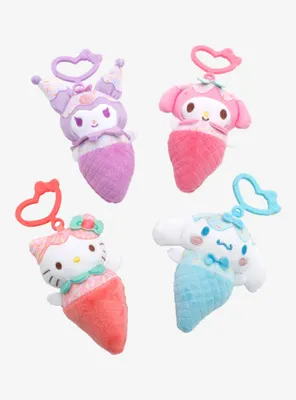 Sanrio Hello Kitty and Friends Ice Cream Character Plush Blind Box Clip-On