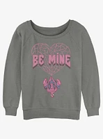 Marvel Spider-Man Be Mine Girls Slouchy Sweatshirt