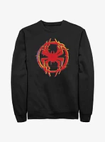 Marvel Spider-Man Glitchy Spider Symbol Sweatshirt