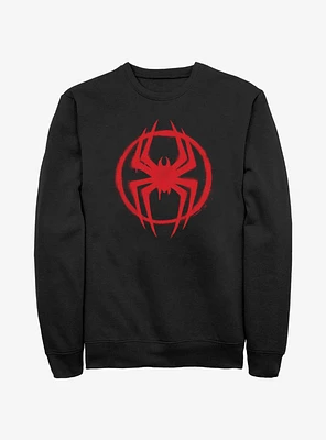 Marvel Spider-Man Spray Circle Symbol Sweatshirt