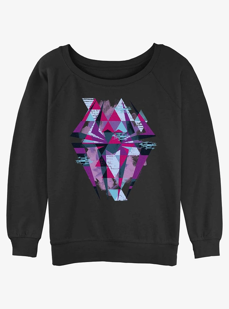 Marvel Spider-Man Geometric Spider Symbol Girls Slochy Sweatshirt