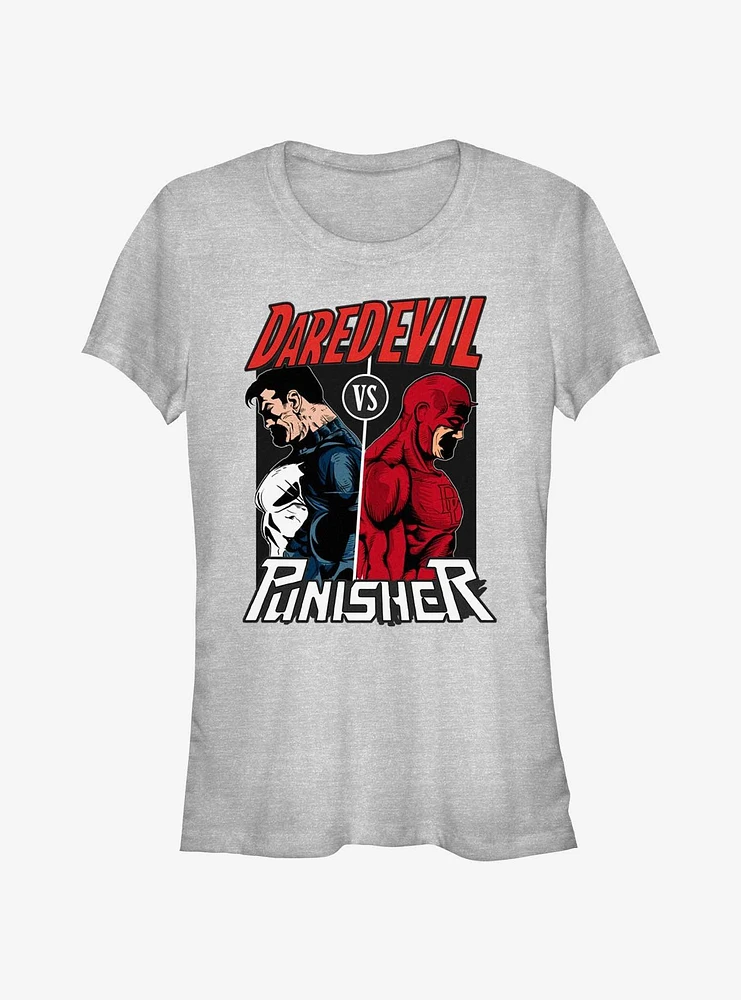 Marvel Punisher Vs. Daredevil Girls T-Shirt