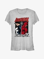 Marvel Punisher Vs. Daredevil Girls T-Shirt