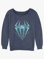 Marvel Spider-Man Spider Symbol With Web Girls Slochy Sweatshirt