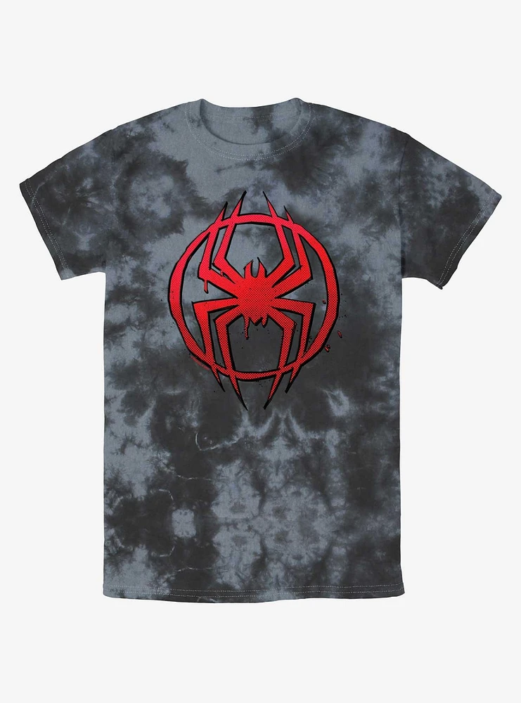 Marvel Spider-Man Simple Spider Symbol Tie-Dye T-Shirt