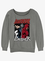 Marvel Punisher Vs. Daredevil Girls Slouchy Sweatshirt