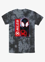 Marvel Spider-Man Miles Morales Simple Comic Tie-Dye T-Shirt