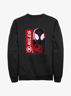 Marvel Spider-Man Miles Morales Simple Comic Sweatshirt