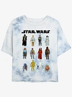 Star Wars Action Figures Girls Tie-Dye Crop T-Shirt