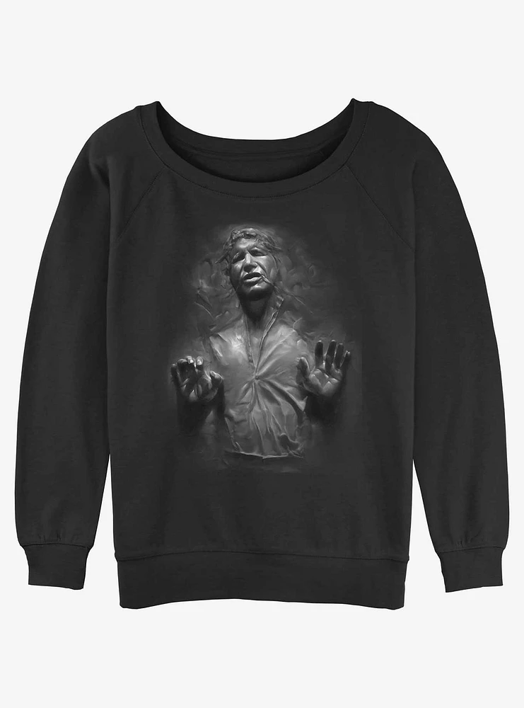 Star Wars Han Solo Carbonite Girls Slouchy Sweatshirt