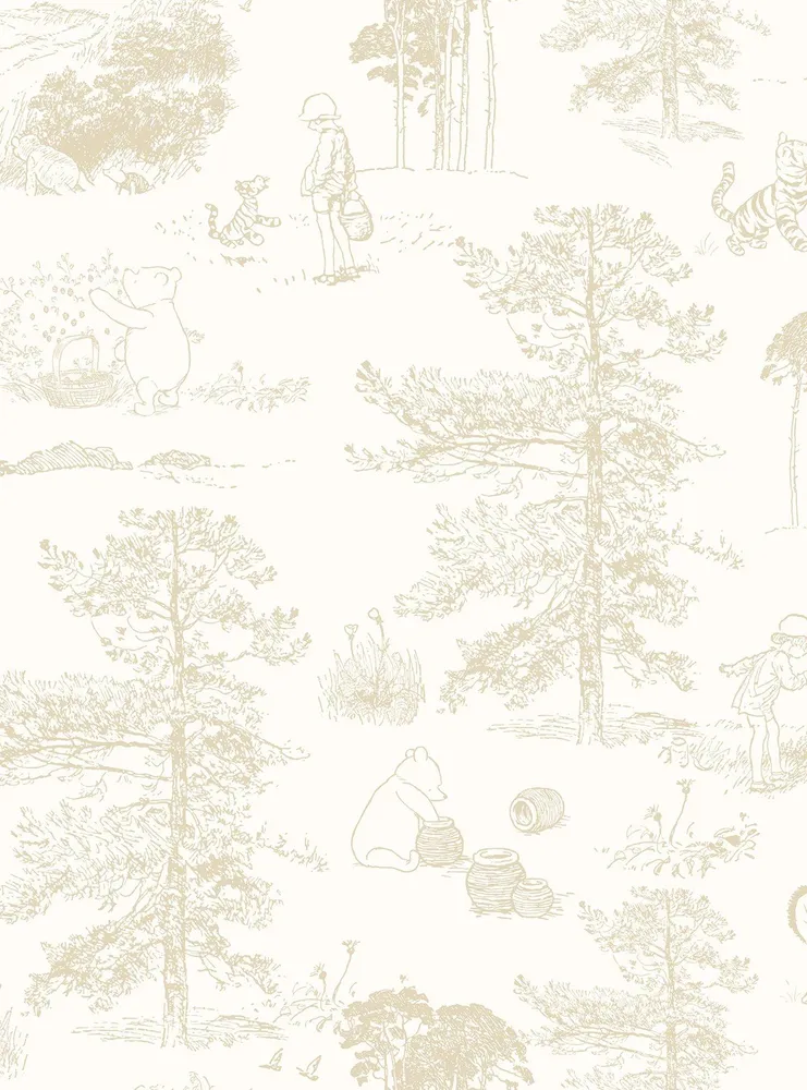 Winnie The Pooh The Hundred Acre Wood Peel & Stick Wallpaper