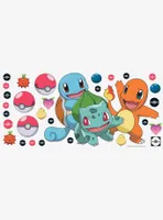 Pokémon Squirtle Charmander Bulbasaur Peel & Stick Giant Wall Decals