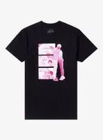 The Clear Moonlit Dusk Pink Tone Manga Panel T-Shirt