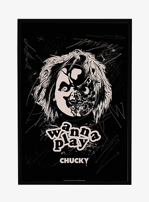 Chucky TV Series Wanna Play Framed Poster