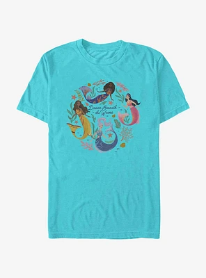 Disney The Little Mermaid Live Action Sisters Dance Beneath Waves Extra Soft T-Shirt