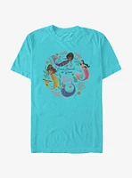 Disney The Little Mermaid Live Action Sisters Dance Beneath Waves Extra Soft T-Shirt