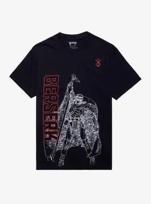 Berserk Guts Outline T-Shirt