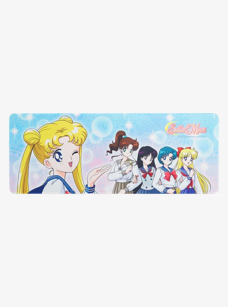 Sailor Moon Bubble Group Portrait Wide Mousepad