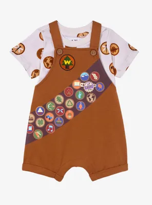 Disney Pixar Up Russell Wilderness Explorer Infant Overall Set — BoxLunch Exclusive